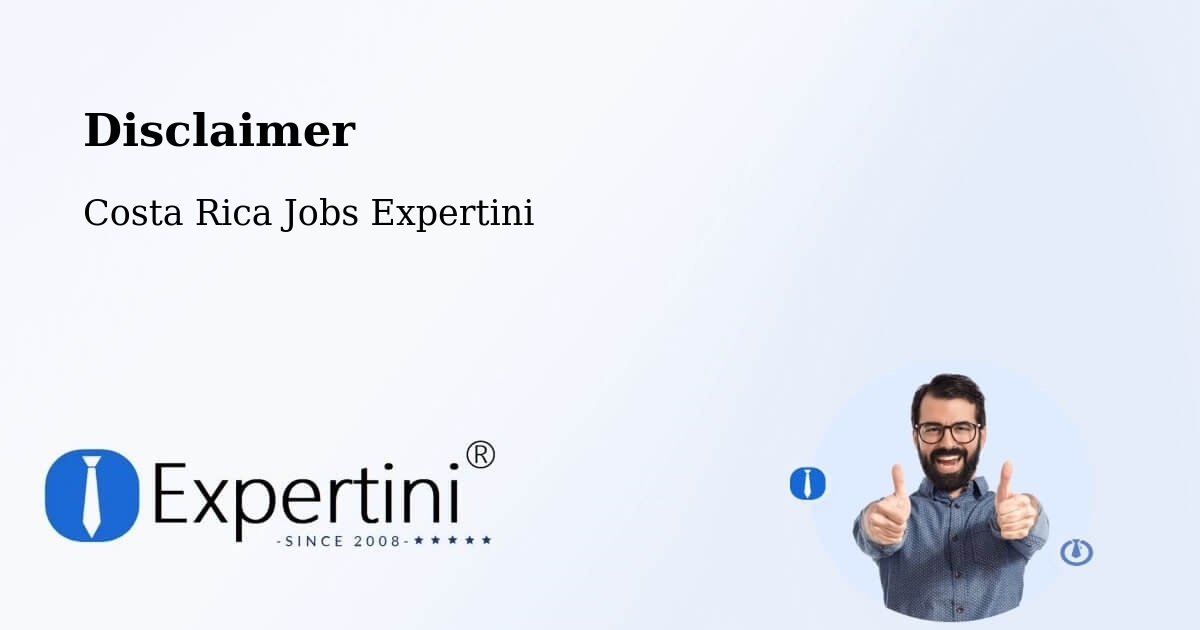 Disclaimer – San Juan De Dios - Costa Rica Jobs Expertini